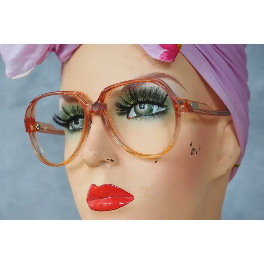 Vintage 1970s Eyeglasses Grandma Chic Boho Festival NOS Jackie O France 55-15